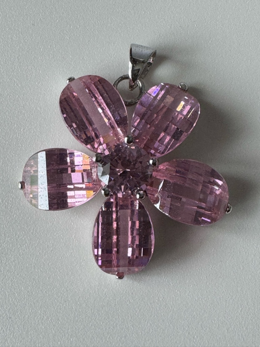 925 Sterling Silver  Flower Pendant